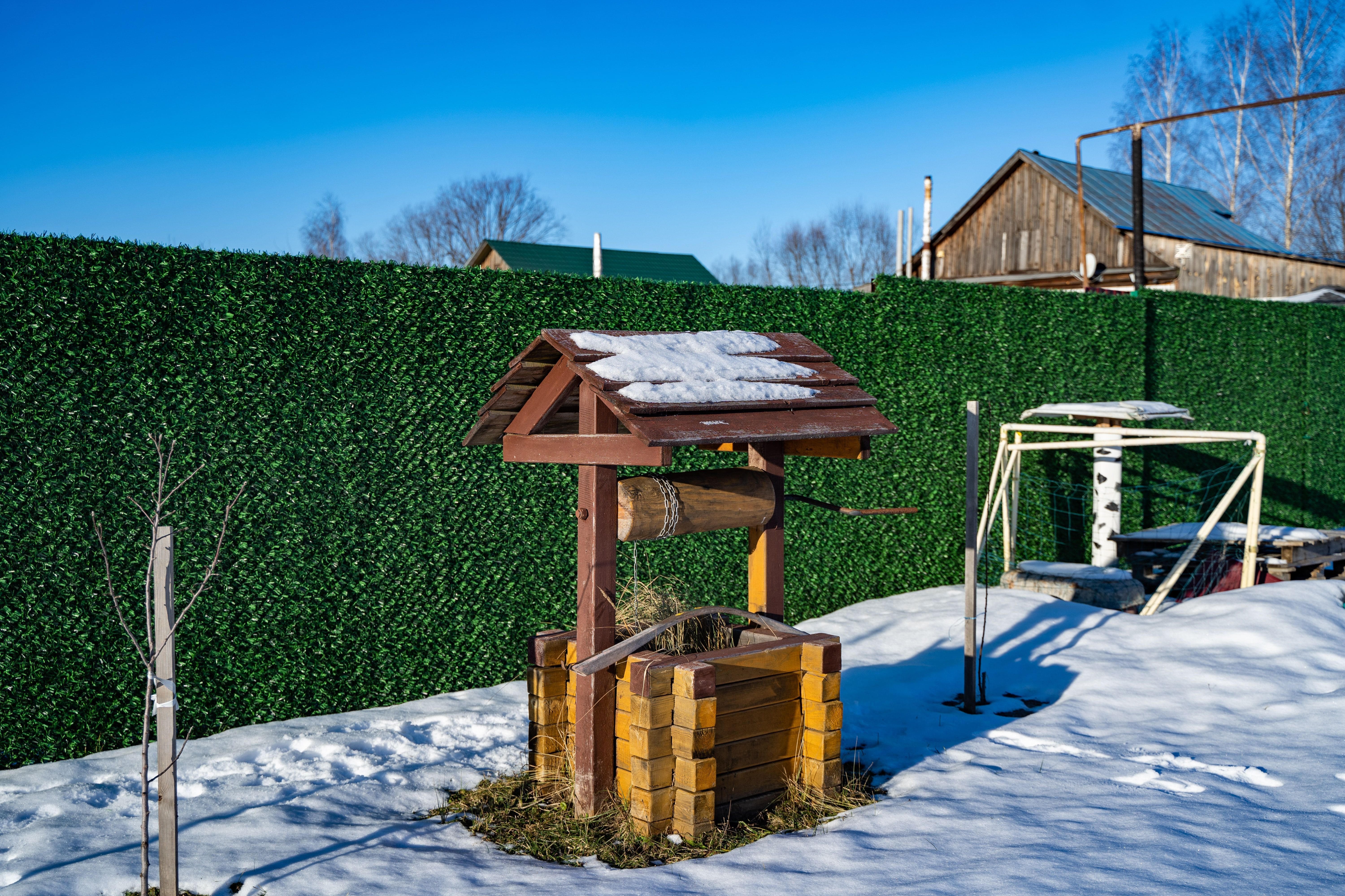 Вечнозеленый забор Grass Fence рулон 2м фото 7 в Донецке